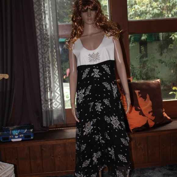 Twelfth Street Cynthia Vincent Silk &Leather Dress - Picture 12 of 12